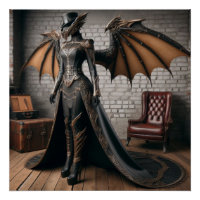 Lady Dragon Rider Steampunk Viktorianisch Industri