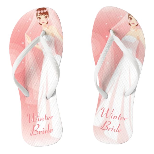 LADY ELEGANCE COLLECTION - Bride Flip Flops (Fußbett)