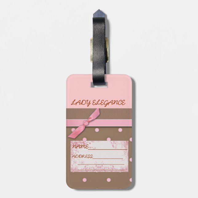 LADY ELEGANCE COLLECTION GEPÄCKANHÄNGER (Rückseite vertikal)