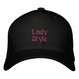 Lady Embroidered Hat Bestickte Baseballkappe