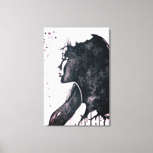 Lady Emotion Leinwanddruck
