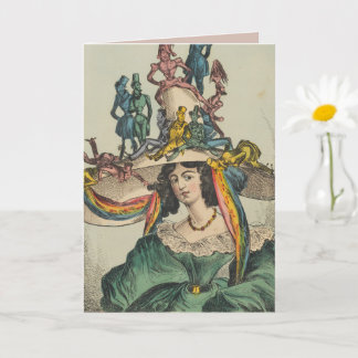 Lady - Faltkarte Karte