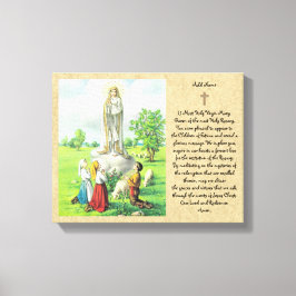 Lady Fatima Prayer Wall Art katholische Gabe Leinwanddruck