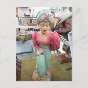 Lady Figurine Postkarte
