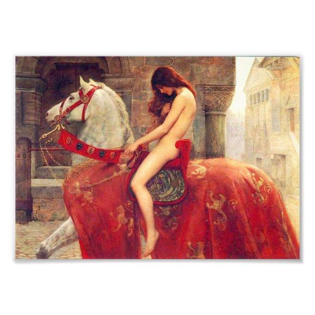 Lady Godiva Print Fotodruck (Vorne)