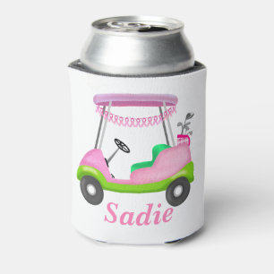Lady Golf Cart Brustkrebs Personalisiert Dosenkühler