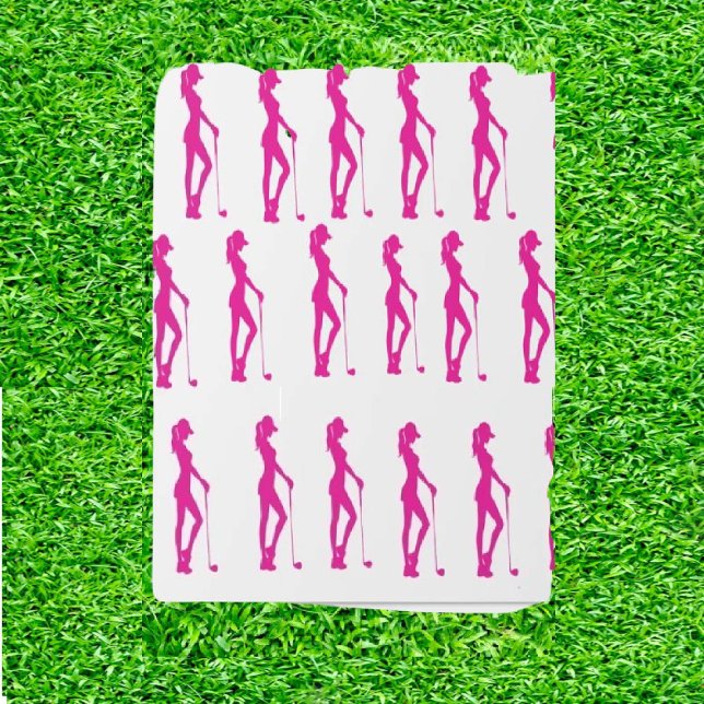 Lady Golf Geschenkpapier (Swing with Grace, Play with Power!)