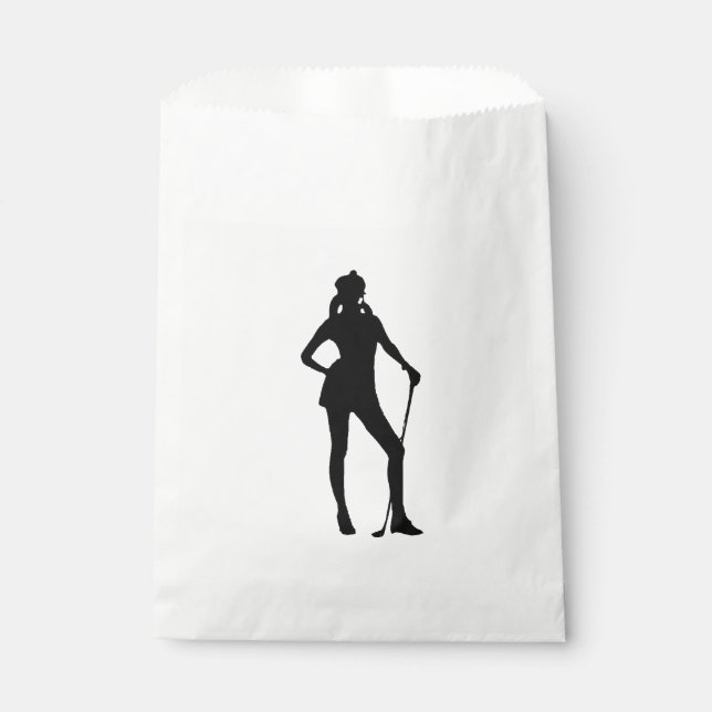 Lady Golf Sport Design Geschenktütchen (Vorderseite)
