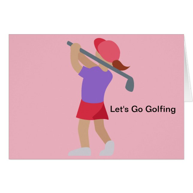 Lady Golfer (Vorderseite (Horizontal))