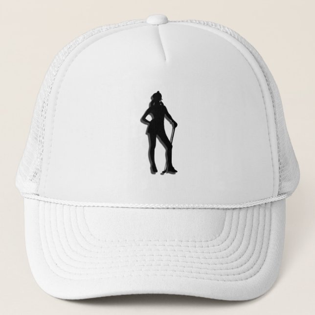Lady Golfer Baseball / Trucker Cap Truckerkappe (Vorderseite)