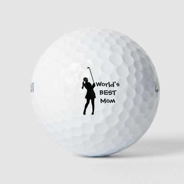 Lady Golfer Golf Ball (Vorderseite)
