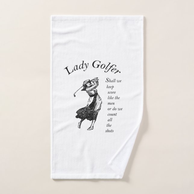 Lady Golfer Handtuch (Handtuch)
