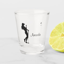 Lady Golfer Personal Glass Schnapsglas