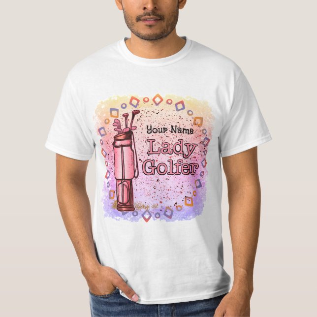 Lady Golfer T-Shirt (Vorderseite)