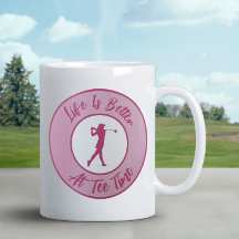 Lady Golfer T-Shirt Time Sports Spaß Funny Pun Pin