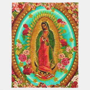 Lady Guadalupe Mexikanische St. Jungfrau Mary Fleecedecke