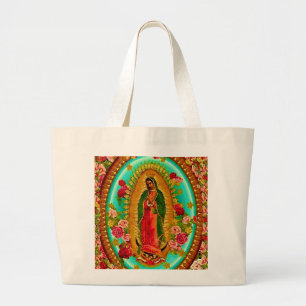 Lady Guadalupe Mexikanische St. Jungfrau Mary Jumbo Stoffbeutel