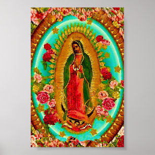 Lady Guadalupe Mexikanische St. Jungfrau Mary Poster