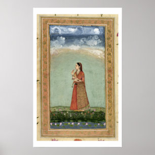 Lady holding a bowl of roses, from the Small Clive Poster