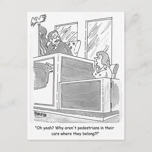 Lady Hollering bei Judge Postkarte (Vorderseite)