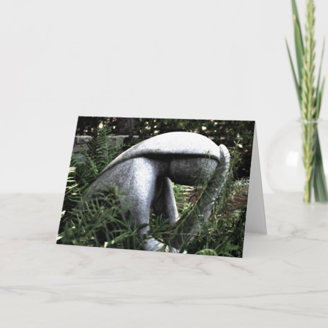 Lady im Garten Karte (Vorderseite)