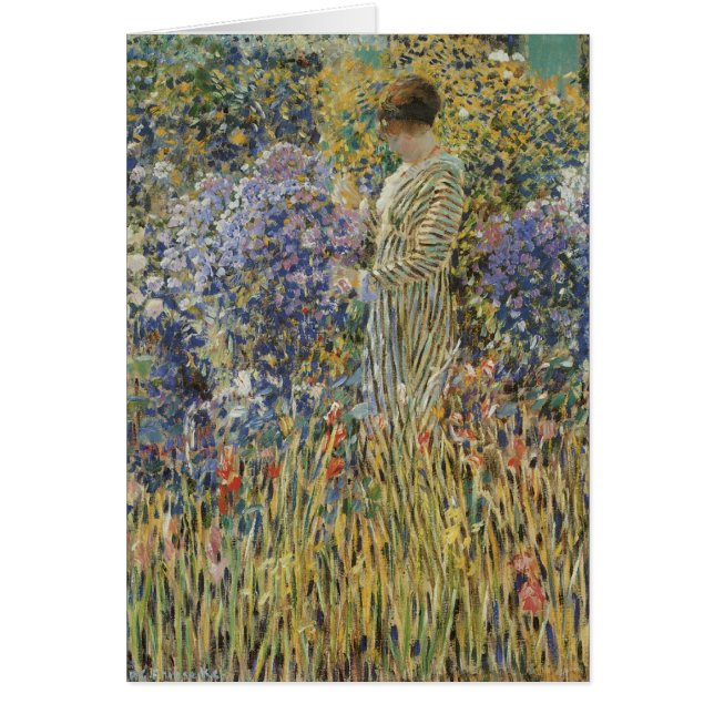 Lady in a Garden von Frederick Frieseke, Fine Art (Vorne)