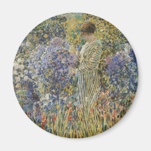 Lady in a Garden von Frederick Frieseke, Fine Art Magnet