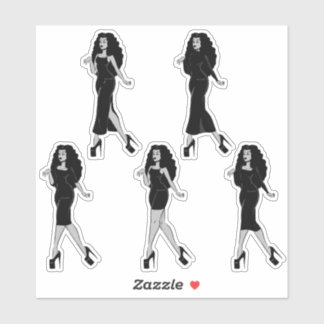 Lady in Black IV Aufkleber