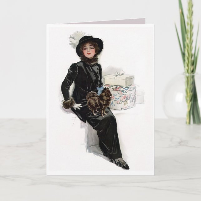 Lady in Black Karte (Vorderseite)