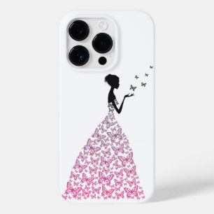 Lady in Butterflies iPhone Case Cover