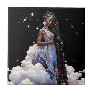 Lady in Clouds African American Art Fliese