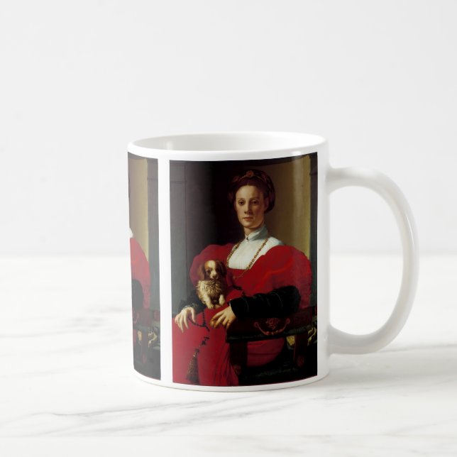 Lady in einem roten Kleid Kaffeetasse (Rechts)