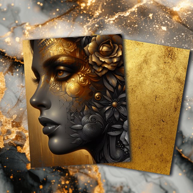 Lady in Gold Ethereal Art Scrapbook (Von Creator hochgeladen)