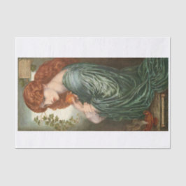 Lady in Grün Seidenpapier