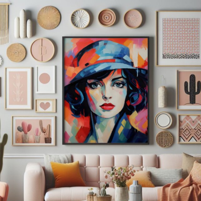 Lady in Hat Fauvism Fotodruck (Von Creator hochgeladen)