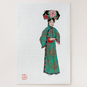 Lady in modernem Manchu-Kostüm Puzzle