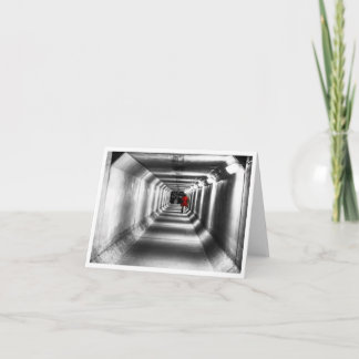 Lady in Red - Blank Card Karte