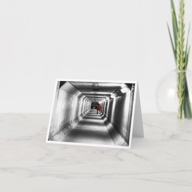 Lady in Red - Blank Card Karte (Vorderseite)