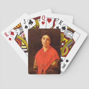 Lady in Red (Italienische Vintage-Kunst) Spielkarten