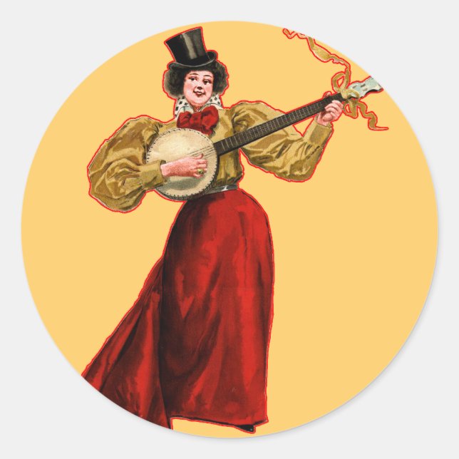 Lady In Red Sticker (Vorderseite)