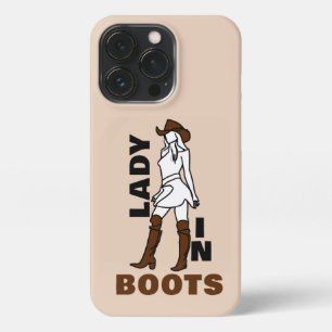 Lady in Stiefel Girly Savage iPhone 13 Pro Hülle