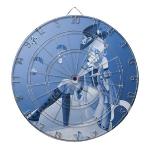 Lady in Teacup Dartboard Dartscheibe
