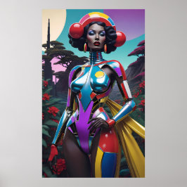 Lady in the Dreaming Garden Poster