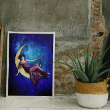 Lady in the Moon Plakat
