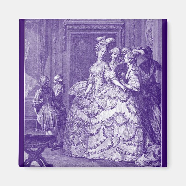 Lady in Wart zu Marie Antoinette Magnet (Vorne)