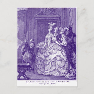Lady in Wart zu Marie Antoinette Postkarte