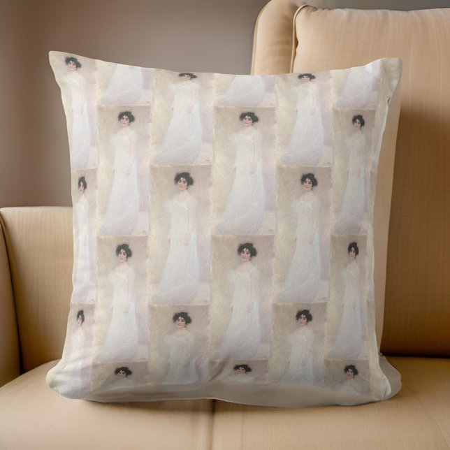 Lady in White G. Klimt Kissen (Von Creator hochgeladen)