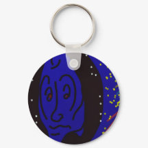 Lady in Wintertime Keychain