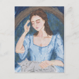 Lady Jane und MoggyGrey Poster Postkarte