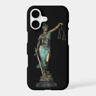 Lady Justice auf schwarzem Velours